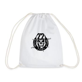 22 breizh pirate leader tete de mort crane - Sac de sport léger - blanc - Devant