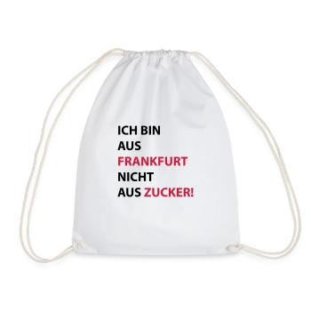 Ich bin aus Frankfurt #Stadtgeschenke - Turnbeutel - Weiß - Vorne