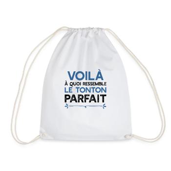 tonton parfait t-shirt cadeau tonton - Sac de sport léger - blanc - Devant