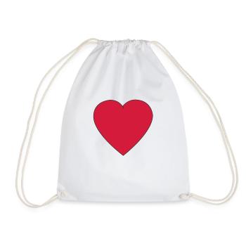 I like - Drawstring Bag - white - Front