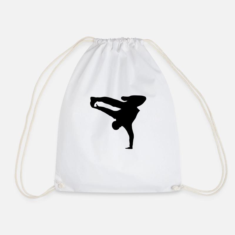 Breakdancer, B-Boy - Turnbeutel - Weiß