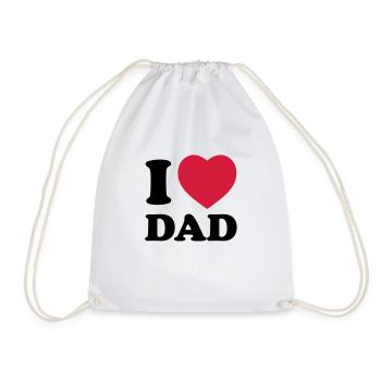 i_love_dad - Sac de sport léger - blanc - Devant