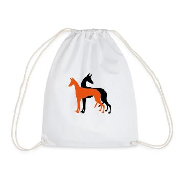 Couple de podencos - Drawstring Bag - white - Front