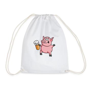 partysau_042013_c - Drawstring Bag - white - Front