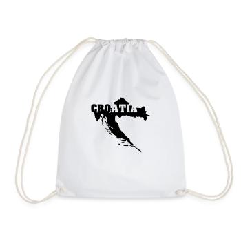 Croatie (ID: 002004) - Sac de sport léger - blanc - Devant