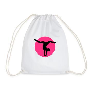 bodenturnen_f2 - Drawstring Bag - white - Front
