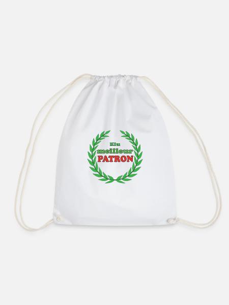 Elu meilleur patron - Turnbeutel - Weiß
