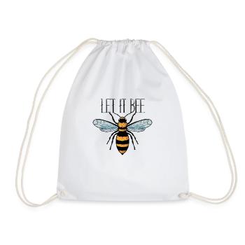 Biene | Let it Bee - Turnbeutel - Weiß - Vorne