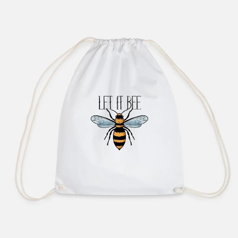 Biene | Let it Bee - Turnbeutel - Weiß