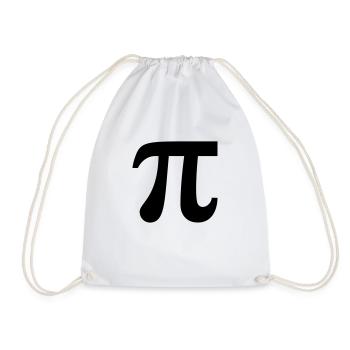 π / ∏ / Pi / Kreiszahl (Mathe / Geometrie) - Turnbeutel - Weiß - Vorne