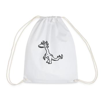 Dangereuses Raptor carnivore Dino - Sac de sport léger - blanc - Devant