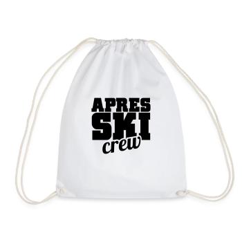 apres ski - Drawstring Bag - white - Front