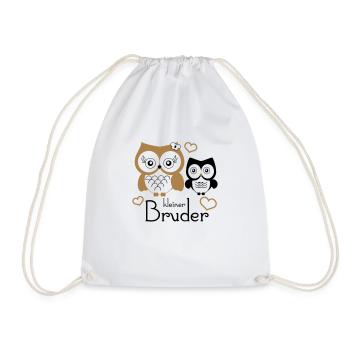 kleiner Bruder - Drawstring Bag - white - Front