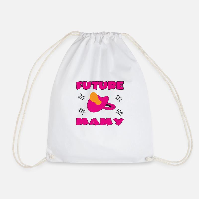 Future mamy - Drawstring Bag - white