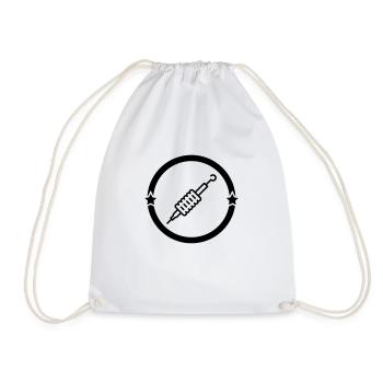 Tätowierer Tatouage Tattoo Tattooist Tatoueur - Drawstring Bag - white - Front