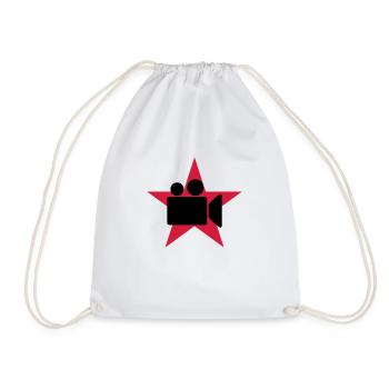 Cameraman / Camera / Kameramann / Kamera - Drawstring Bag - white - Front