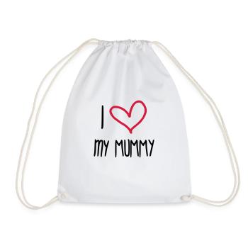 Mum / Mom / Baby / Mummy / Mother's day / Birth - Drawstring Bag - white - Front