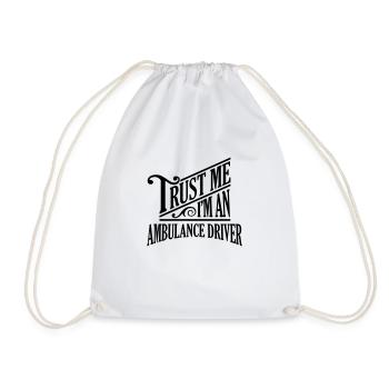Trust me I'm an ambulance driver pro desi - Drawstring Bag - white - Front