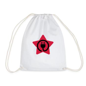 Electrician / Electricien / Elektriker / Electric - Drawstring Bag - white - Front