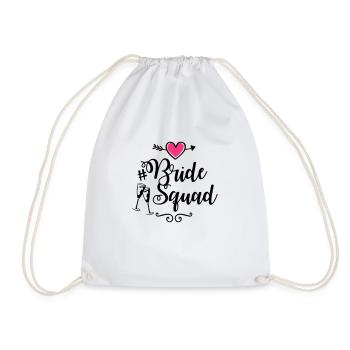 bride squad heart - Turnbeutel - Weiß - Vorne