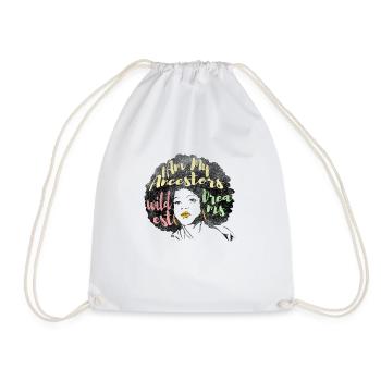 I Am My Ancestors wildest Dreams - Drawstring Bag - white - Front