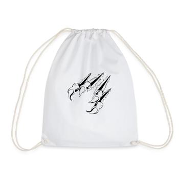 krallen_01 - Drawstring Bag - white - Front