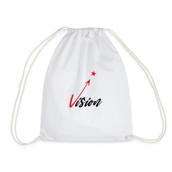 Vision, Plan, Future, Dream, Visionary - Drawstring Bag - white - Front