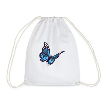 Schmetterling Geschenk Tier Natur Wald Geburtstag - Turnbeutel - Weiß - Vorne