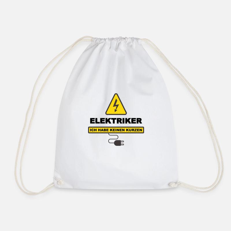 Elektriker - Turnbeutel - Weiß