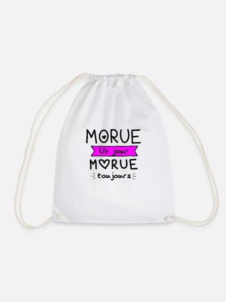 T shirt morue un jour morue toujours . - Sac de sport léger - blanc
