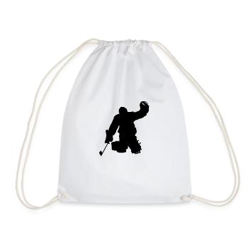 Gardien de but de joueur de hockey sur glace, gardien de but. Hockey sur glace - Sac de sport léger - blanc - Devant