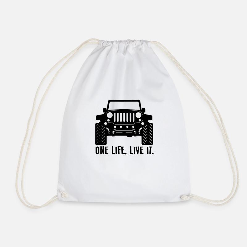 Jeep One Life, lebe es - Turnbeutel - Weiß