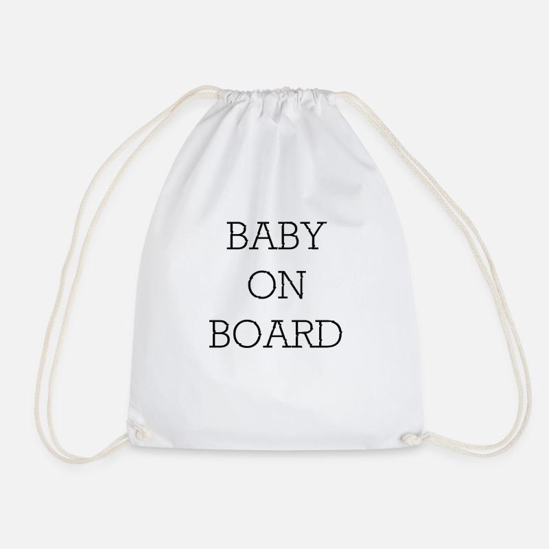 Baby On Board - Turnbeutel - Weiß