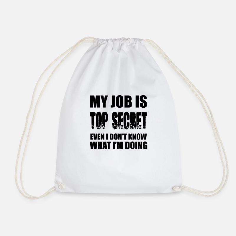 Funny sayings - Drawstring Bag - white