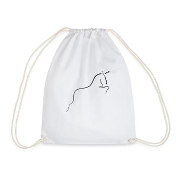 licorne7 - Sac de sport léger - blanc - Devant