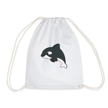 Killer whale - Drawstring Bag - white - Front
