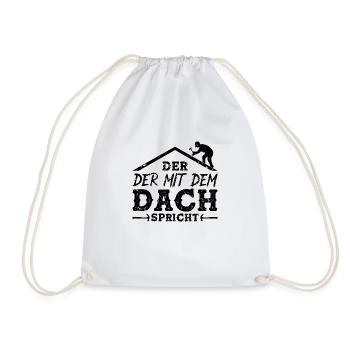 Dachdecker - Turnbeutel - Weiß - Vorne