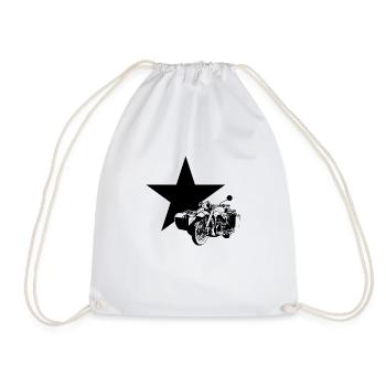 Étoile Silhouette Ural Side-car cadeau - Sac de sport léger - blanc - Devant