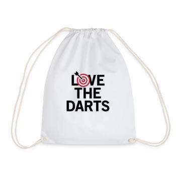 Love The Darts 2 - Turnbeutel - Weiß - Vorne
