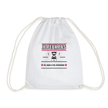 Je peux pas je suis à la retraite - Sac de sport léger - blanc - Devant