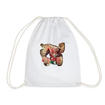 Oni Teddy Bear - Drawstring Bag - white - Front