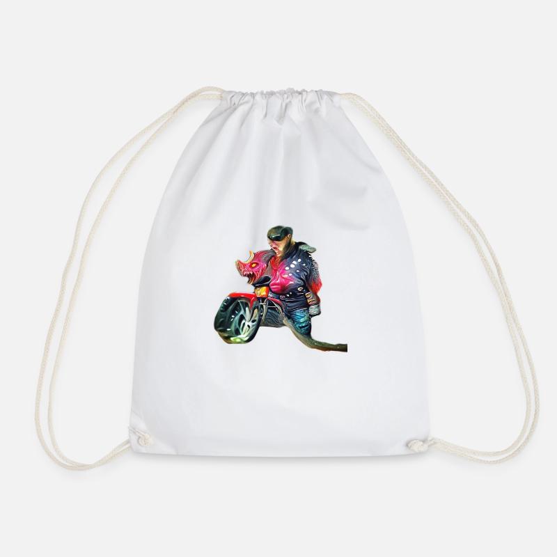 Demon Biker - Turnbeutel - Weiß