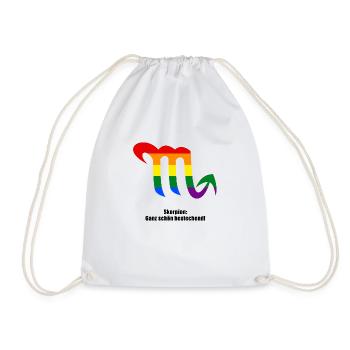 Sternzeichen Skorpion Pride Design - Turnbeutel - Weiß - Vorne