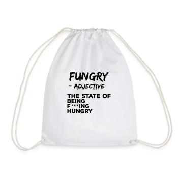 Drôle Hungry Definition Fungry Fucking affamé - Sac de sport léger - blanc - Devant
