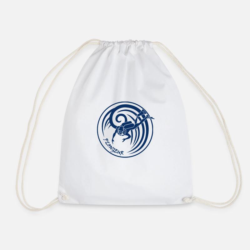 Taucher 3 - Turnbeutel - Weiß