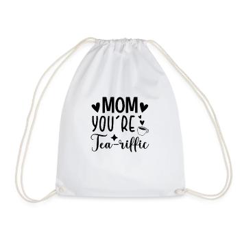 Mom You're Teariffic Tea Drinking Tea Lover Cup Of - Turnbeutel - Weiß - Vorne