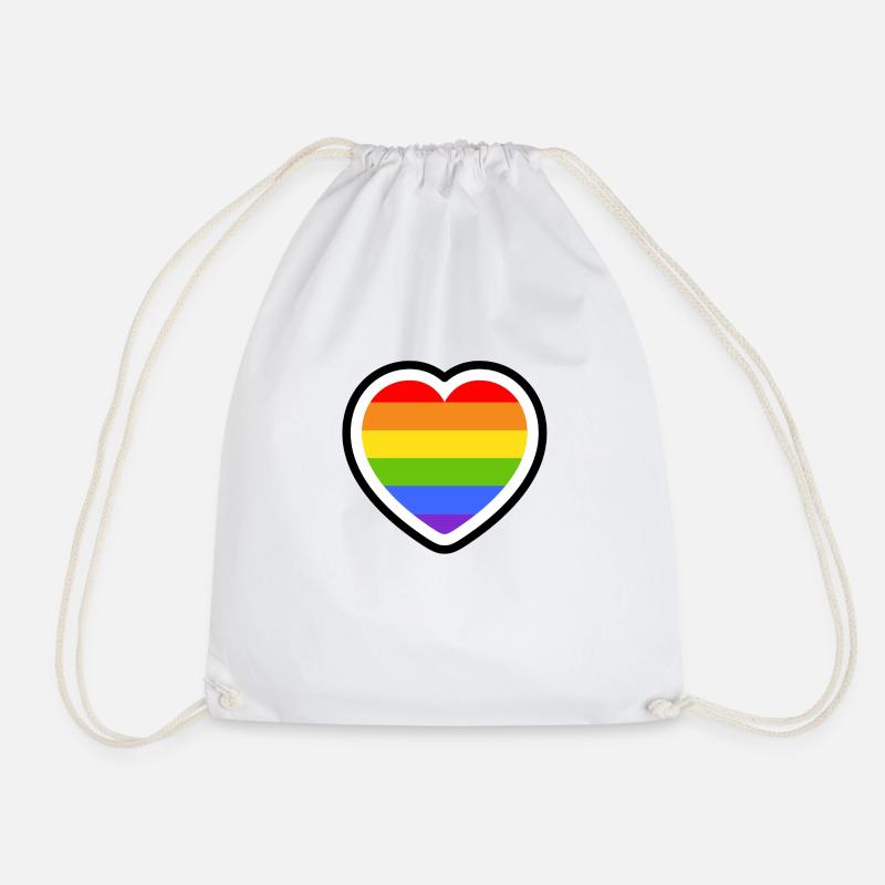 Pride heart - We are one :) - Turnbeutel - Weiß