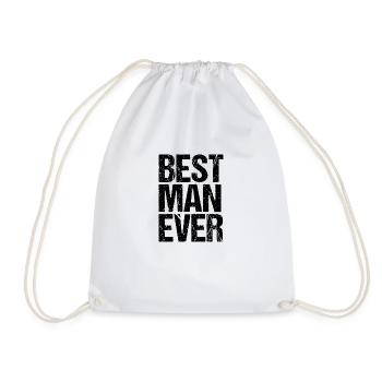 meilleur homme de tous les temps - Sac de sport léger - blanc - Devant