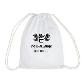 PAS DE CHALLANGE PAS DE CHANGEMENT - Sac de sport léger - blanc - Devant