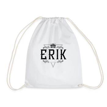 Erik Name - Turnbeutel - Weiß - Vorne